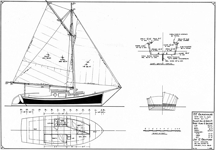 Gaff Sloop Plans Plans PDF Download – DIY Wooden Boat Plans Projects
